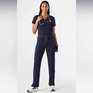 FIGS Kade Cargo Scrub Pants Navy Size Medium